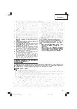 Preview for 49 page of Hitachi Koki WH 14DBAL2 Handling Instructions Manual