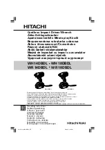Hitachi Koki WH 14DBDL Handing Instructions preview