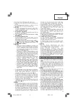 Предварительный просмотр 19 страницы Hitachi Koki WH 14DCAL Handling Instructions Manual