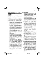 Предварительный просмотр 21 страницы Hitachi Koki WH 14DCAL Handling Instructions Manual