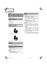 Предварительный просмотр 24 страницы Hitachi Koki WH 14DCAL Handling Instructions Manual