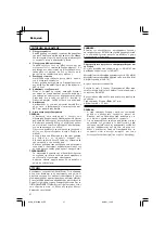 Предварительный просмотр 28 страницы Hitachi Koki WH 14DCAL Handling Instructions Manual