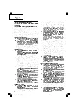 Предварительный просмотр 36 страницы Hitachi Koki WH 14DCAL Handling Instructions Manual