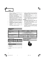 Предварительный просмотр 38 страницы Hitachi Koki WH 14DCAL Handling Instructions Manual