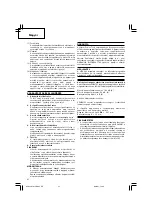 Предварительный просмотр 42 страницы Hitachi Koki WH 14DCAL Handling Instructions Manual