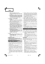 Предварительный просмотр 44 страницы Hitachi Koki WH 14DCAL Handling Instructions Manual