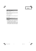 Предварительный просмотр 49 страницы Hitachi Koki WH 14DCAL Handling Instructions Manual