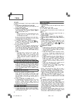 Предварительный просмотр 54 страницы Hitachi Koki WH 14DCAL Handling Instructions Manual