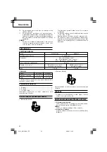 Предварительный просмотр 66 страницы Hitachi Koki WH 14DCAL Handling Instructions Manual