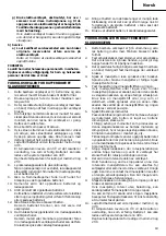 Предварительный просмотр 19 страницы Hitachi Koki wh 14dl Handling Instructions Manual