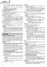 Предварительный просмотр 36 страницы Hitachi Koki wh 14dl Handling Instructions Manual