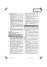 Предварительный просмотр 7 страницы Hitachi Koki WH 14DSAL Handling Instructions Manual