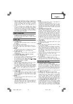 Предварительный просмотр 11 страницы Hitachi Koki WH 14DSAL Handling Instructions Manual