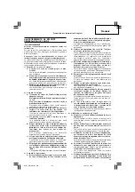 Предварительный просмотр 23 страницы Hitachi Koki WH 14DSAL Handling Instructions Manual