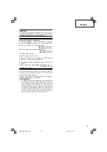 Предварительный просмотр 31 страницы Hitachi Koki WH 14DSAL Handling Instructions Manual