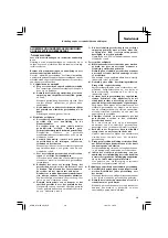 Предварительный просмотр 41 страницы Hitachi Koki WH 14DSAL Handling Instructions Manual