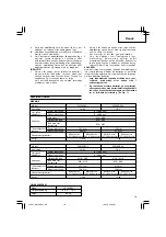 Preview for 19 page of Hitachi Koki WH 14DSDL Handling Instructions Manual