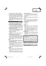 Preview for 49 page of Hitachi Koki WH 14DSDL Handling Instructions Manual