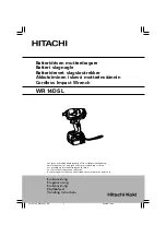 Hitachi Koki WR 14DSL Handling Instructions Manual preview