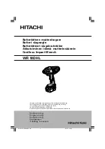 Hitachi Koki WR 18DHL Handling Instructions Manual preview