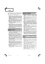 Preview for 32 page of Hitachi Koki X 303 Handling Instructions Manual