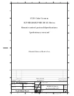 Hitachi Kokusai Electric KP-HD20A Series Specifications предпросмотр