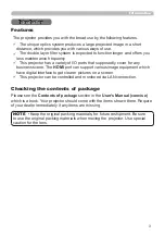 Preview for 3 page of Hitachi Maxell CP-CX251N User Manual