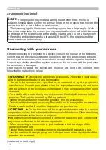 Preview for 10 page of Hitachi Maxell CP-CX251N User Manual