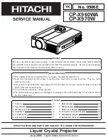 Preview for 1 page of Hitachi 0506E Service Manual