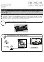 Hitachi 10094693 Quick Manual preview