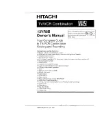 Preview for 1 page of Hitachi 13VR8B Owner'S Manual