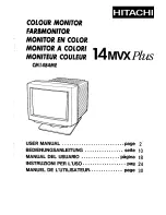 Preview for 1 page of Hitachi 14MVXPlus CM1484ME User Manual