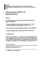 Preview for 2 page of Hitachi 14MVXPlus CM1484ME User Manual