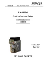 Hitachi 152SO Installation & Operation Manual preview