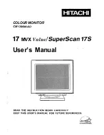 Hitachi 17MVX User Manual предпросмотр