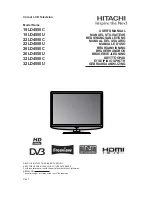 Preview for 1 page of Hitachi 19LD4550C User Manual