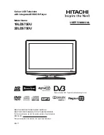 Hitachi 19LD5750U User Manual preview