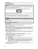 Preview for 2 page of Hitachi 19LD5750U User Manual