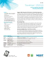 Preview for 1 page of Hitachi 2.5-Inch Mobile 5400 RPM 7mm Travelstar HTS545050A7E380 Datasheet