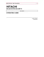 Preview for 1 page of Hitachi 20CX20B Operating Manual