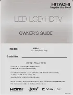 Предварительный просмотр 1 страницы Hitachi 22E30 Owner'S Manual