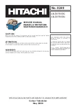 Preview for 1 page of Hitachi 22LD3750DC Service Manual