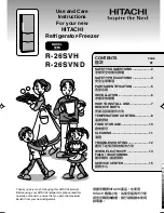 Hitachi 26SVH Use And Care Instructions Manual preview