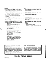 Preview for 16 page of Hitachi 26SVH Use And Care Instructions Manual