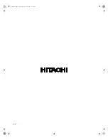 Preview for 32 page of Hitachi 27UX01 Operating Manual