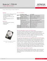 Hitachi 3.5-INCH Deskstar HDP725050GLAT80 Datasheet preview