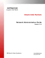 Preview for 1 page of Hitachi 3100 Network Administration Manual