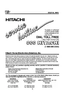 Предварительный просмотр 54 страницы Hitachi 32CX38B Operating Manual