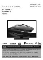 Hitachi 32HB26J61U Instruction Manual предпросмотр