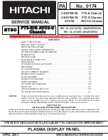 Hitachi 32HDT50 Service Manual preview